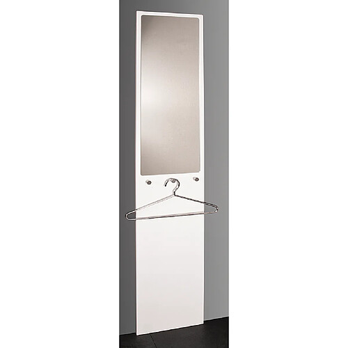 Pegane Patère murale en acier - Blanc