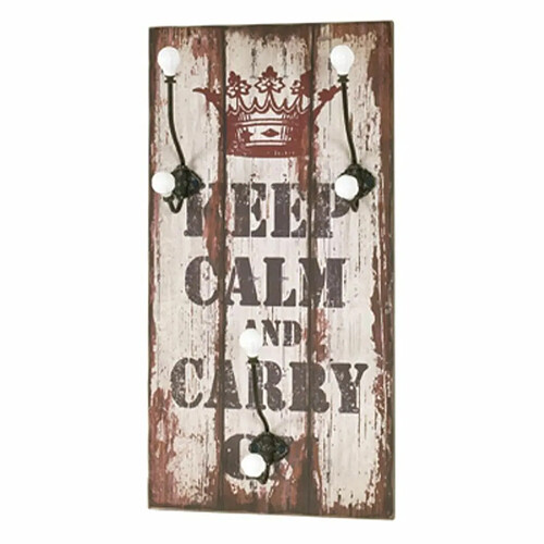 Paris prix Patère murale 3 crochets - Marron