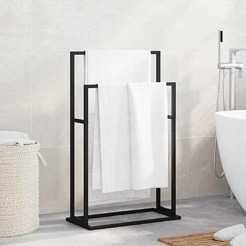 Porte-serviettes vidaXL - Noir