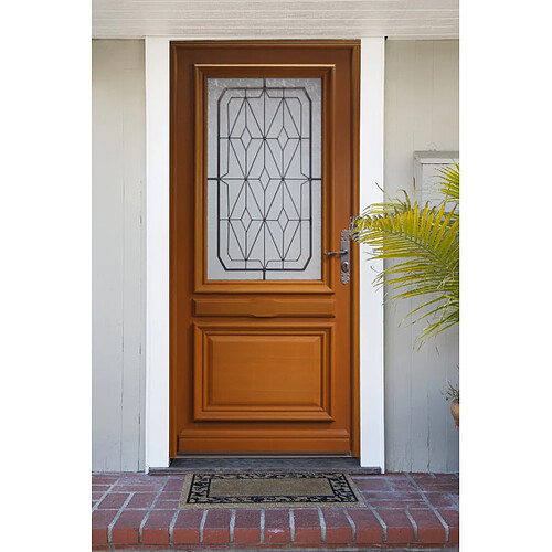 Porte d'entrée Bois Pleine Tahi 1, H.215xl.90 cm Côte Tableau p. Gauche GD MENUISERIES | Brico Cash