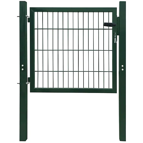 vidaXL Portillon simple 2D 106 x 130 cm - Vert