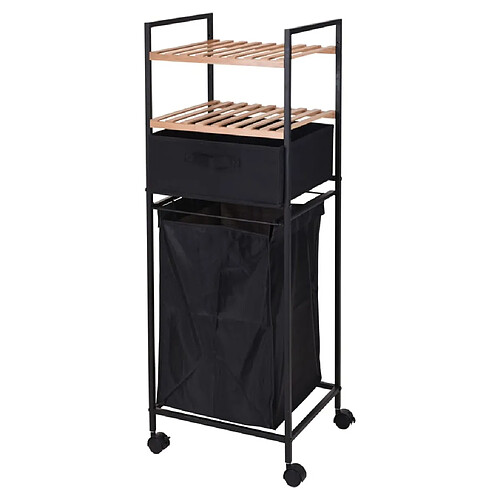 Bathroom Solutions Support de rangement avec panier à linge