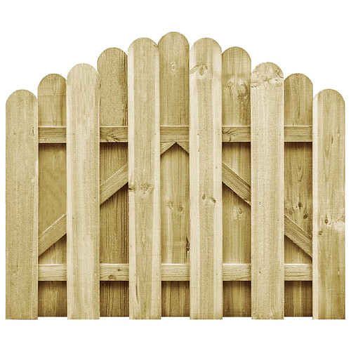 vidaXL Portail de jardin bois - Pin