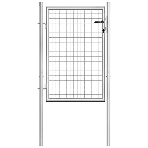 vidaXL Porte 105x150 cm Argenté