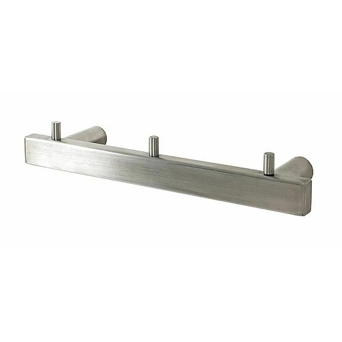 Pegane Porte-serviette mural inox - Gris