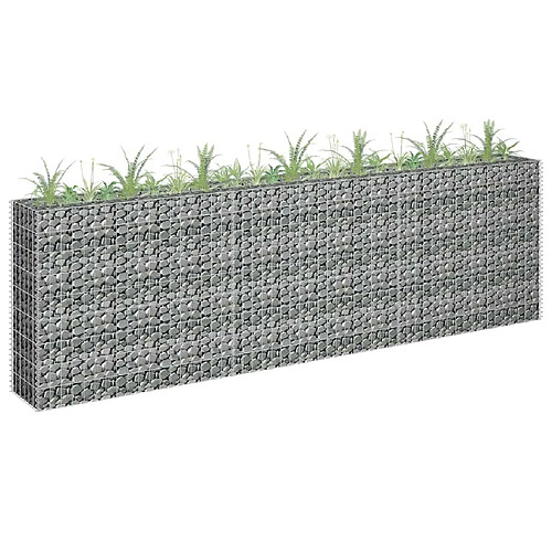 vidaXL Lit surélevé à gabion 270x30x90 cm
