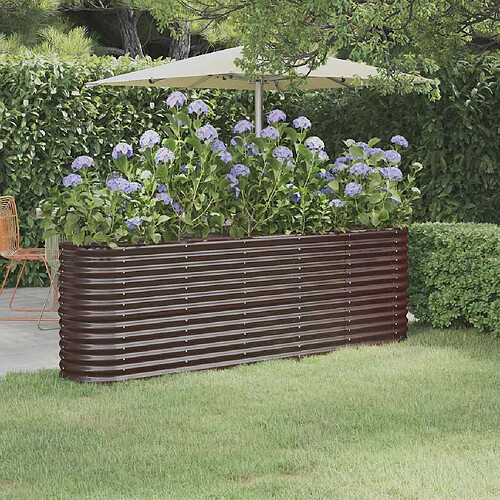 VidaXL Lit surélevé de jardin - Marron
