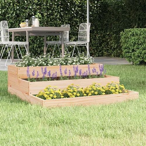 vidaXL Jardinière escalier 78x78x27 cm Bois