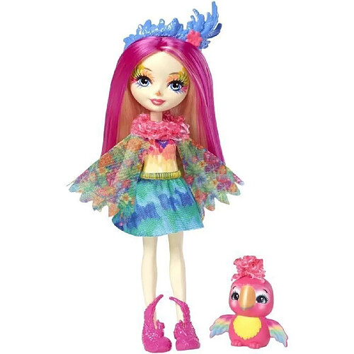 Mattel Enchantimals Peeki Perroquet mini-poupée