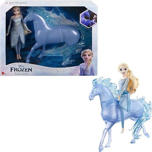 Disney Poupée mannequin Elsa et Nokk - La Reine des Neiges 2