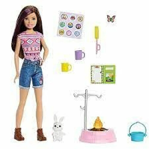 Barbie coffret poupée camping