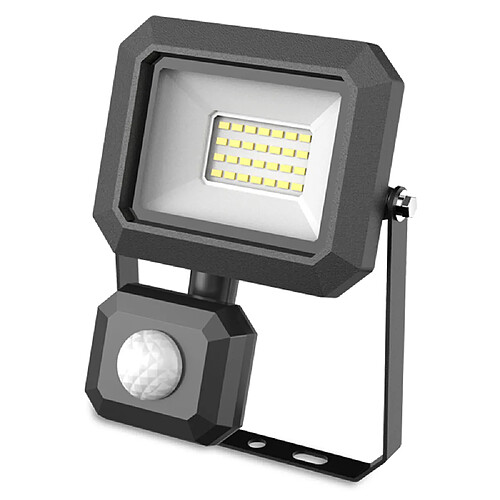 I-Watts Spot LED 20W - Détecteur de mouvement IP65 noir