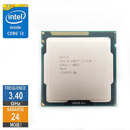 Intel i3-2130 3.4GHz · Reconditionné
