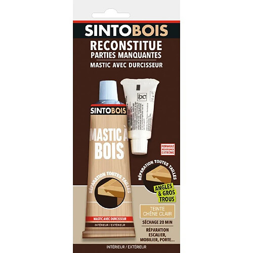 SINTO Reconstitue bois - 80 g - Chêne clair