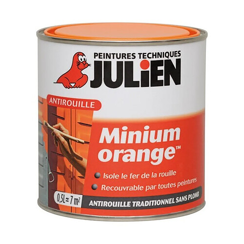 Julien Primaire antirouille Minium Orange - 0.5 L
