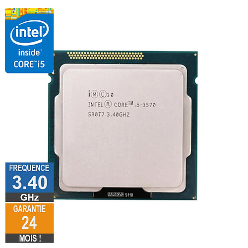 Intel i5-3570 3.40GHz / 3.80GHz · Reconditionné