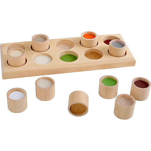 Small foot Jeu mémo tactile en bois