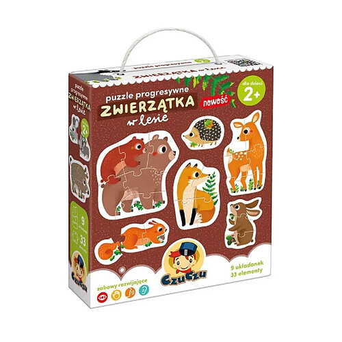 Puzzle évolutif animaux de la forêt