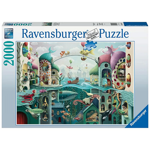 Ravensburger Puzzle 2000 pièces - Si les poissons pouvaient marcher