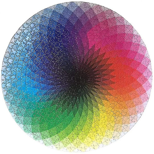 Puzzle rond arc-en-ciel 1000 pièces