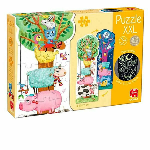 Goula puzzle fluorescent ferme réversible