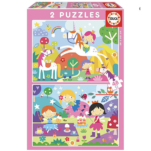 Educa Borras Educa puzzles enfants 2 x 48 pièces