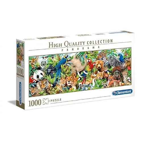 Clementoni Puzzle panorama Wildlife - 1000 pièces