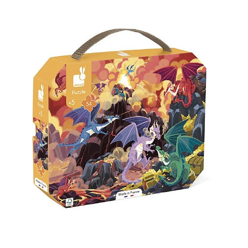 Juratoys-Janod Janod Puzzle Dragons pour enfants - 54 pièces