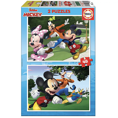 Educa Borras Educa puzzles enfants Mickey et ses amis - 2 x 48 pièces