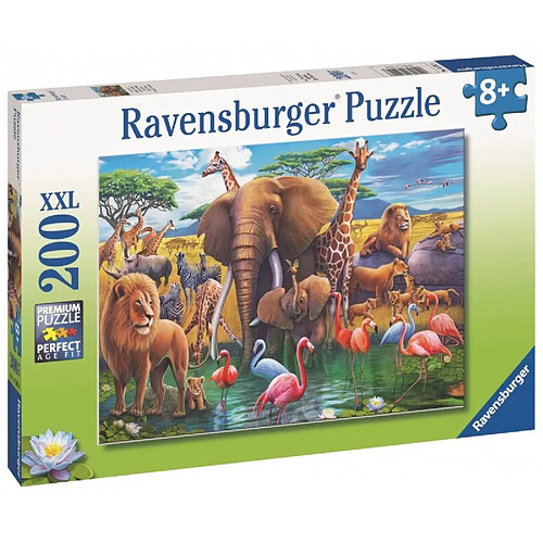 Puzzle 2D enfants animaux sauvages - 200 pièces