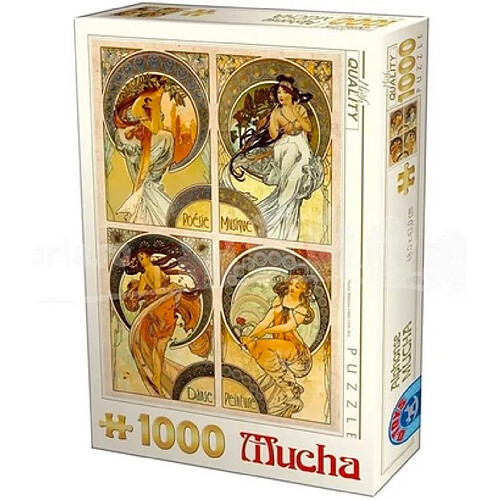 D-toys Puzzle adulte Mucha Arts - 1000 pièces