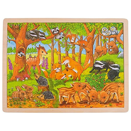 Goki Puzzle animaux de la forêt - 48 pièces
