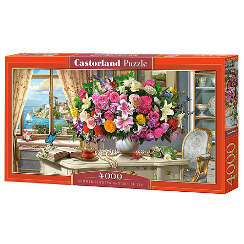 Castorland puzzle Summer Flowers and Cup of Tea - 4000 pièces