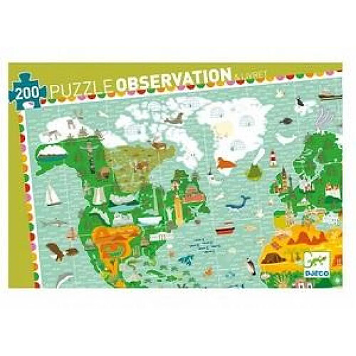 Djeco Puzzle d’observation Monuments du monde - 200 pièces