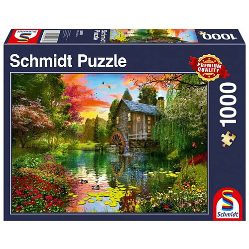 Schmidt spiele Puzzle 1000 pièces Le Moulin à Eau