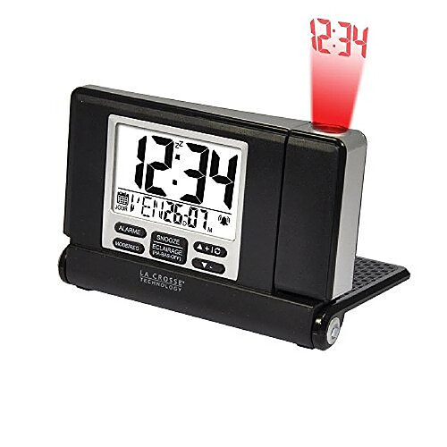 La crosse technology Réveil de voyage à projection - Noir