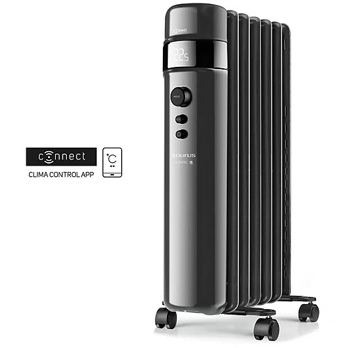Radiateur à bain d'huile connecté 1500w noir - AGADIR CONNECT 1500 - TAURUS ALPATEC