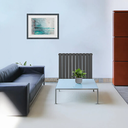 Monstershop Radiateur Plat Gris Anthracite