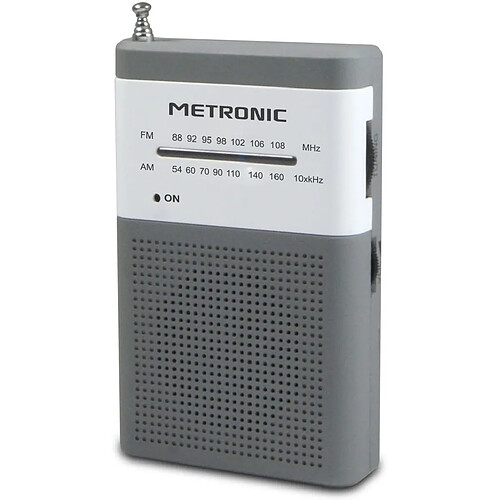 Metronic Radio de poche - Blanc