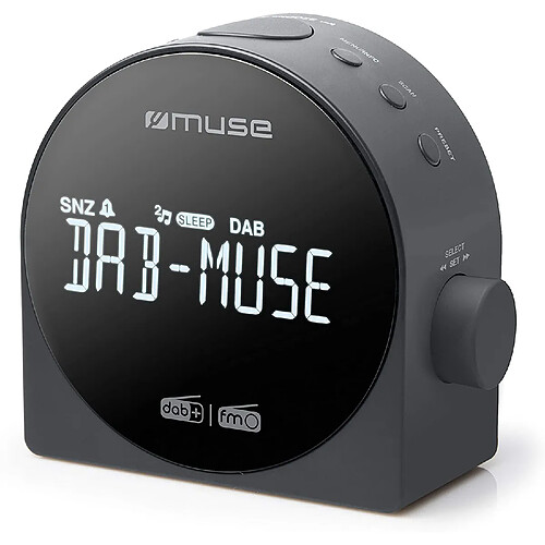 Muse Radio-réveil DAB+ FM - Noir