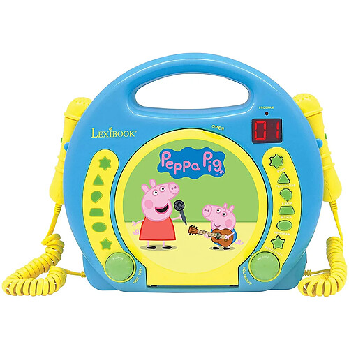Lexibook lecteur CD enfant karaoké Peppa Pig - Bleu