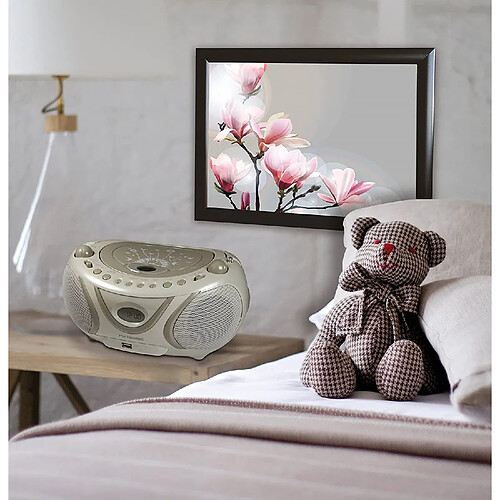 Metronic mini chaîne hi-fi CD MP3 radio - Gris