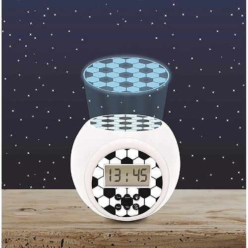 Lexibook Réveil projecteur enfant football