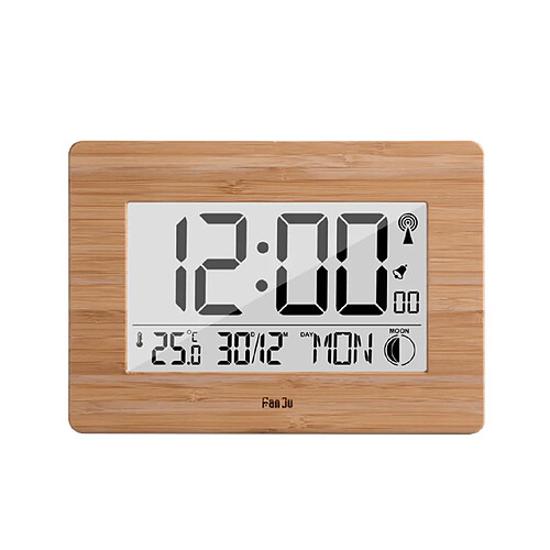 Réveil digital radio FM - Jaune