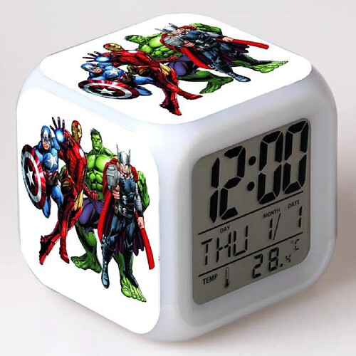 Réveil enfant LED Avengers