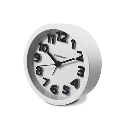 Metronic Réveil classique - Blanc