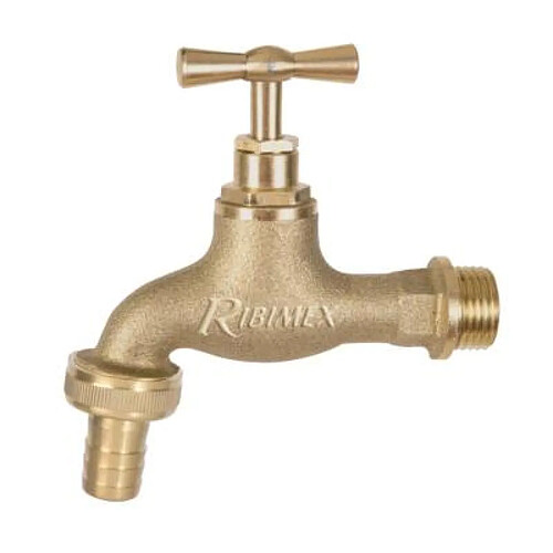 Ribimex Robinet de Jardin à Clapet Laiton
