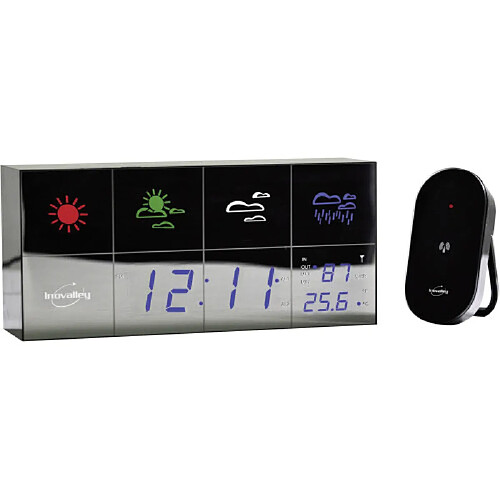 Inovalley Réveil station météo - Argent