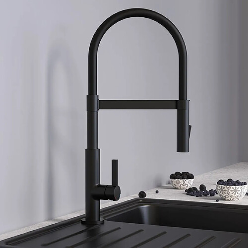 SCHÜTTE Mitigeur d'évier MIAMI - Noir mat