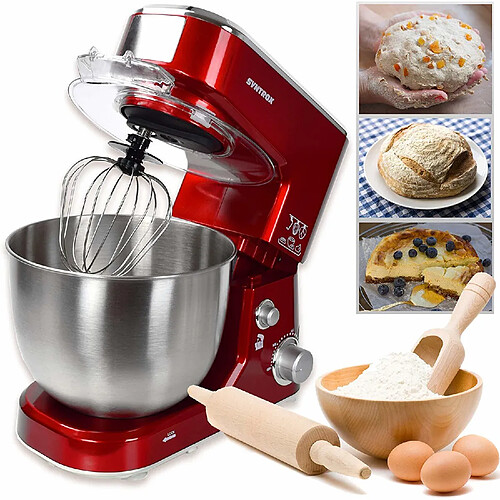 Syntrox germany Robot pâtissier inox - Rouge